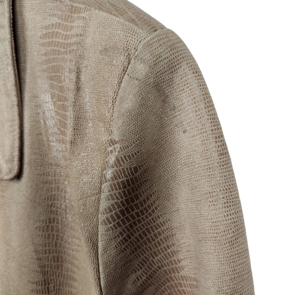 Vintage Adler Collection Leather Jacket Snakeskin Print Women's Size Medium - Picture 10 of 12